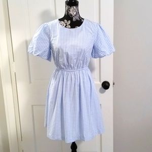 💙Crown & Ivy💙 - Blue/White Gingham Dress